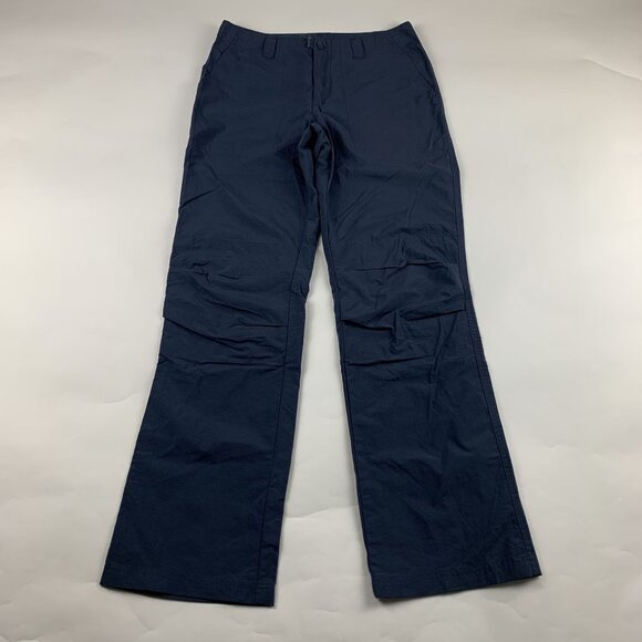 Aeropostale Retro Dusty Blue Nylon Bootcut Utility Pant 6 - Picture 1 of 7